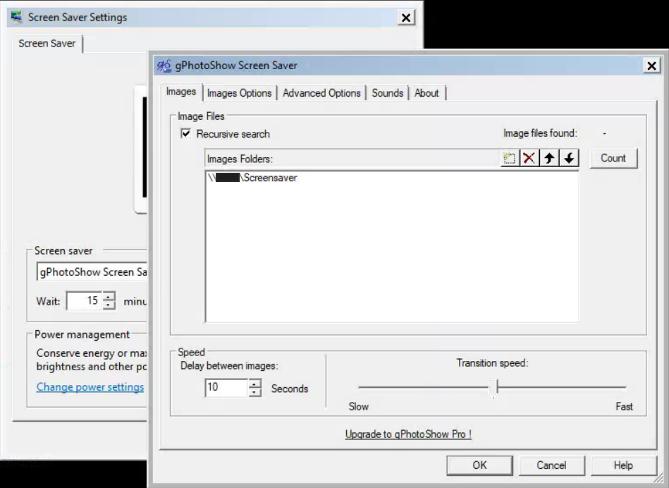 gphotoshow configure images.png